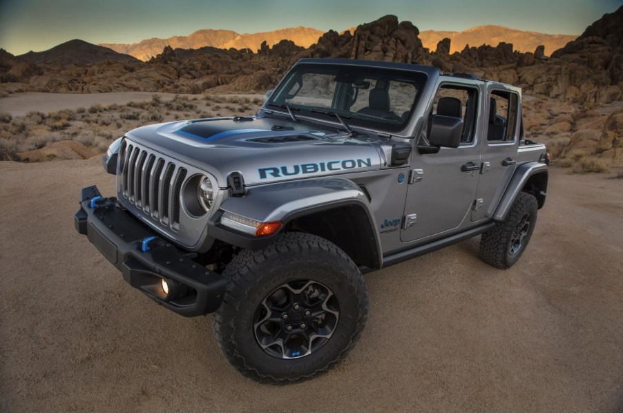 The 2023 Jeep Wrangler 4xe off-roading