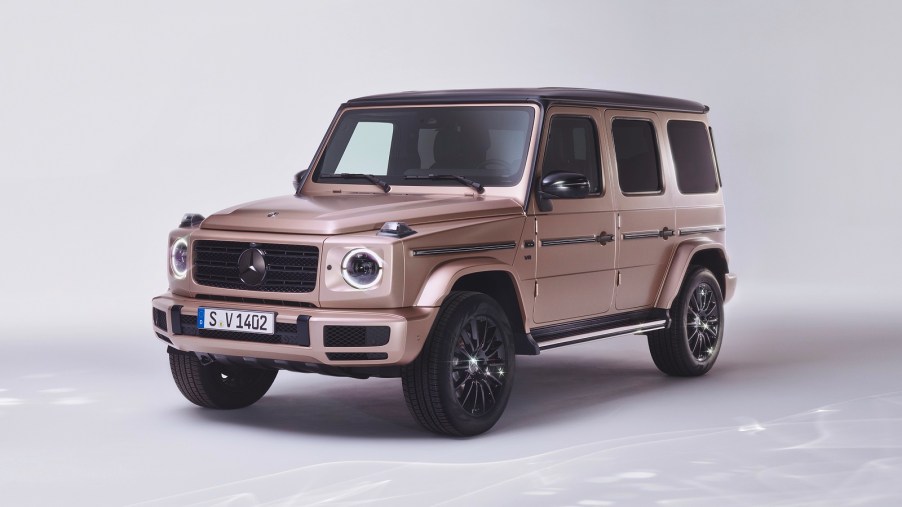 Mercedes-Benz G 550 Stronger Than Diamonds Edition in a studio