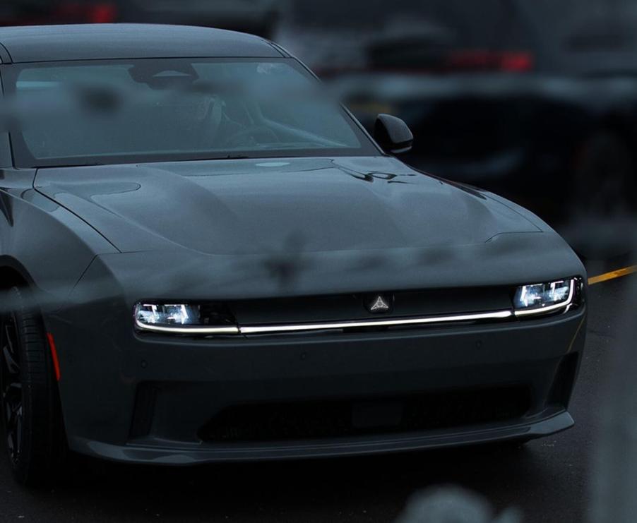 A close-up shot of the new Dodge Charger.