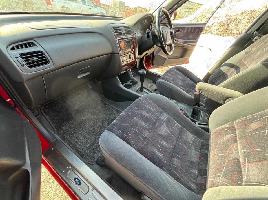 Interior of a right-hand-drive Ford Telestar imported from Japan