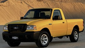 The 2011 Ford Ranger on the beach