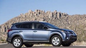 The 2013 Toyota RAV4 parked near a scenic view