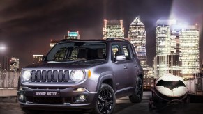 The 2016 Jeep Renegade Dawn of Justice Edition on display