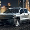 The 2024 Chevy SIlverado EV 3WT at a work site