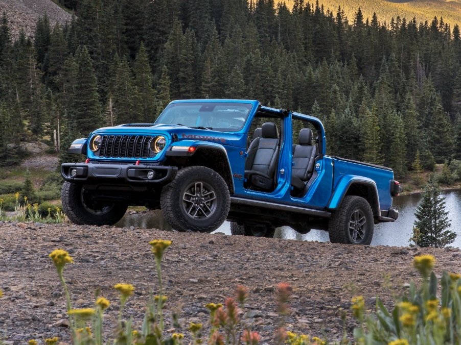 The 2024 Jeep Gladiator off-roading