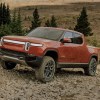 The 2024 Rivian R1T off-roading