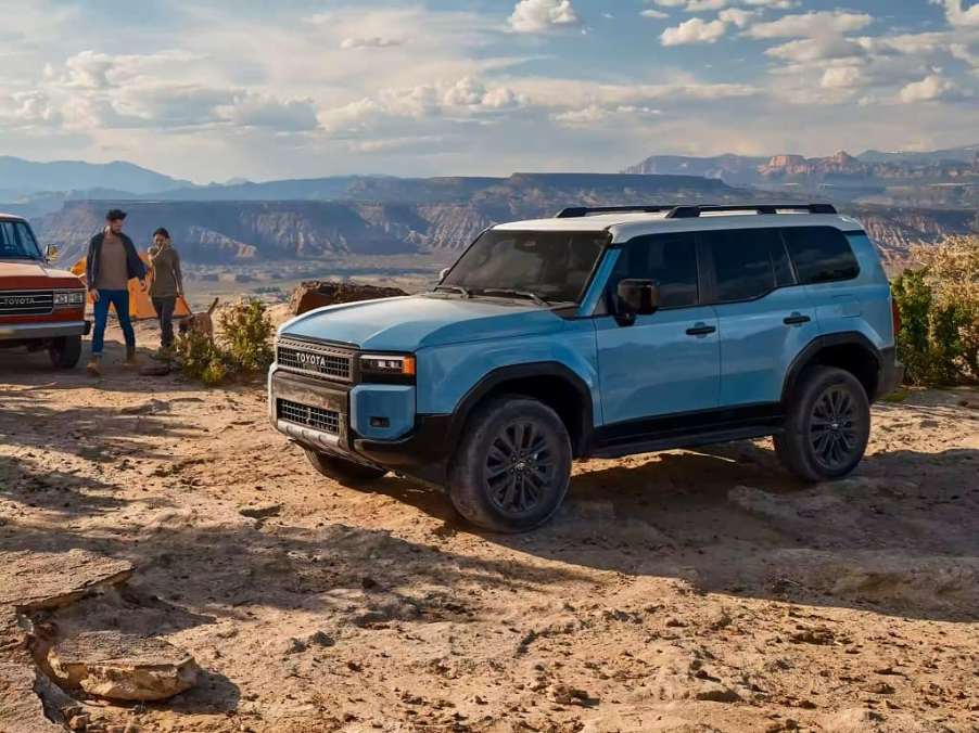 The 2024 Toyota Land Cruiser at a campsite