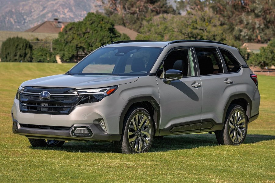 The 2025 Subaru Forester parked in grass