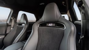 The racing seats in the N trim of the Hyundai Ioniq 5