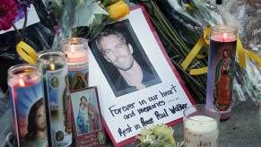 Paul Walker, an action star who met their death behind the wheel, has a shrine erected by fans.