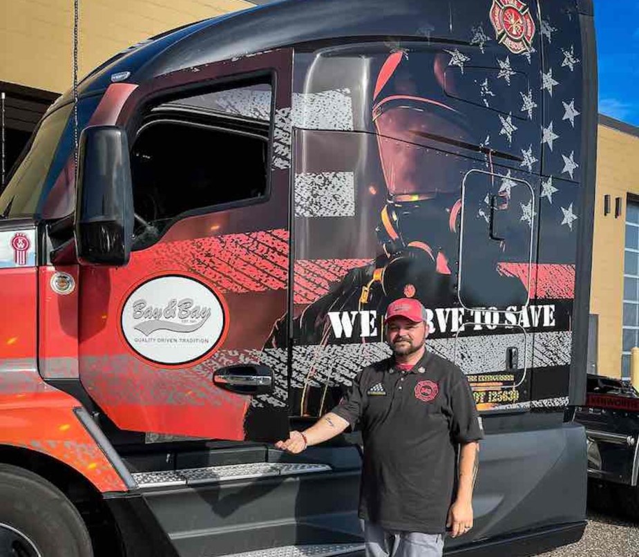 Tony Doughty is a truck driver and firefighter who saved crash victims on the road.