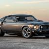 A 1969 Ford Mustang Mach 1 built by Classic Recreations to resemble the John Wick Mustang shows off its front-end styling.