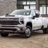 The 2024 Chevy Silverado 3500 at a construction site