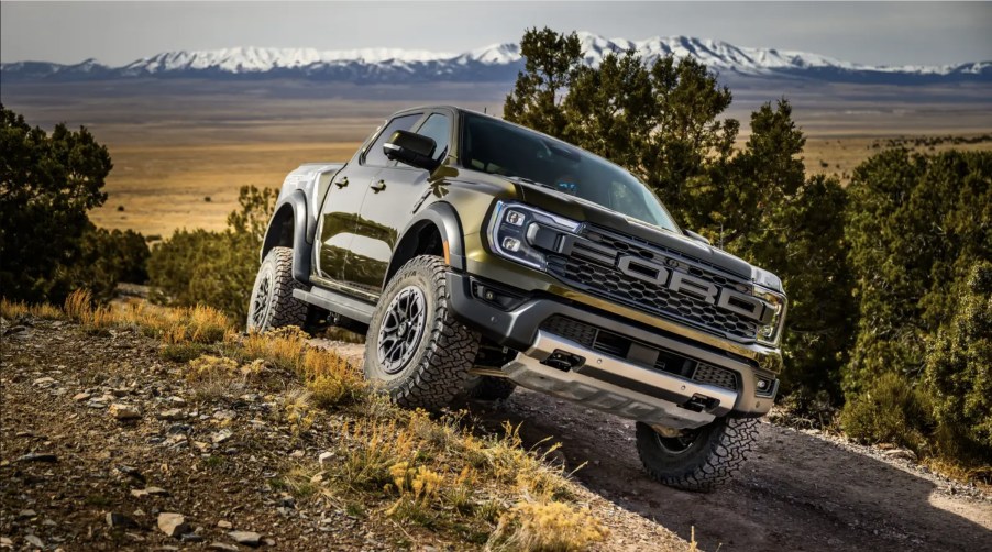 The 2024 Ford Ranger Raptor off-roading