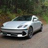 The 2024 Hyundai Ioniq 6 on a dirt road