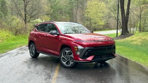 The 2024 Hyundai Kona N-Line on the road