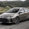 The 2018 Toyota Corolla on the pavement