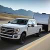 the 2021 Ford F-250 pulling a camper