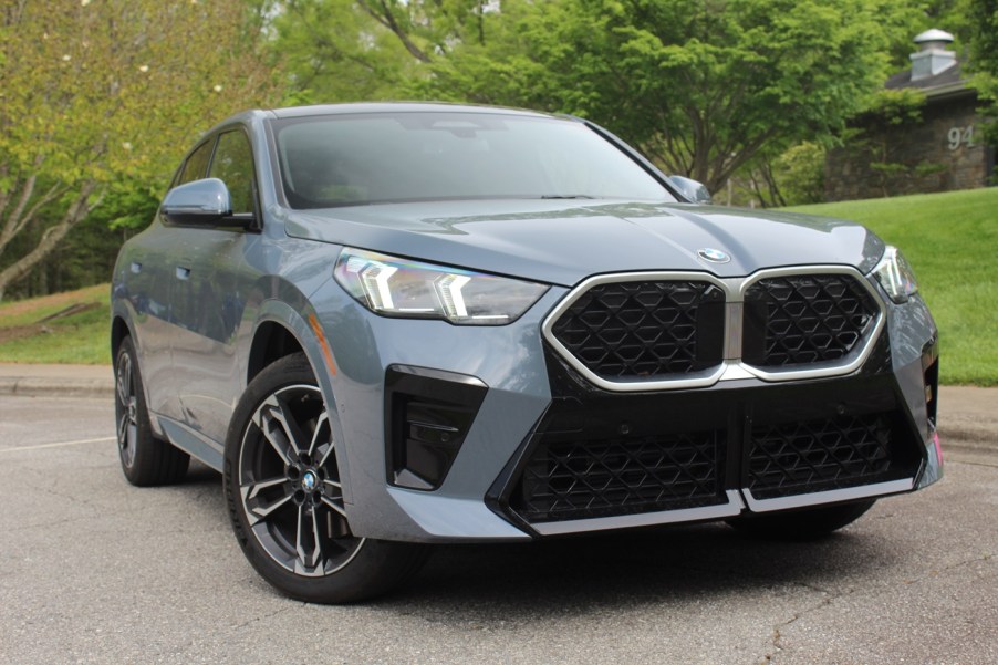 The 2024 BMW X2 in a park