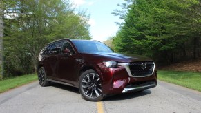 The 2024 Mazda CX-90 on the road