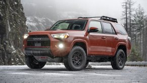 The 2024 Toyota 4Runner parked in snow