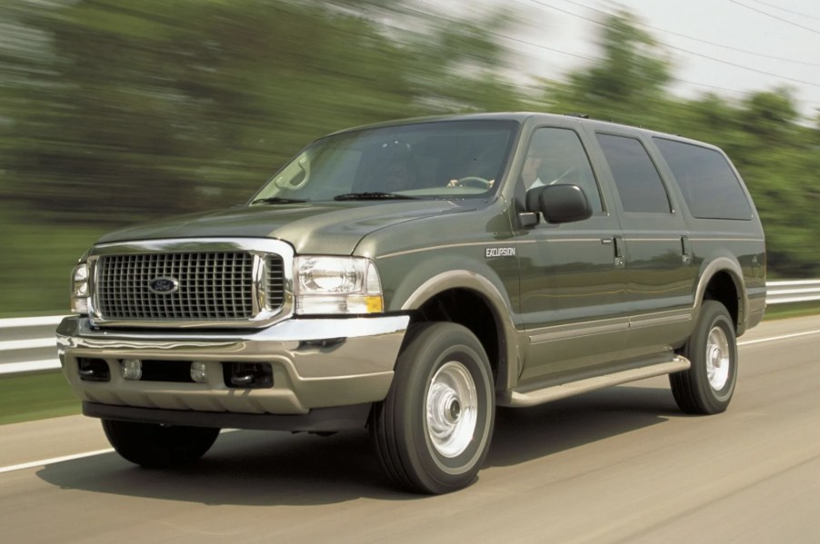 The Ford Excursion on the road