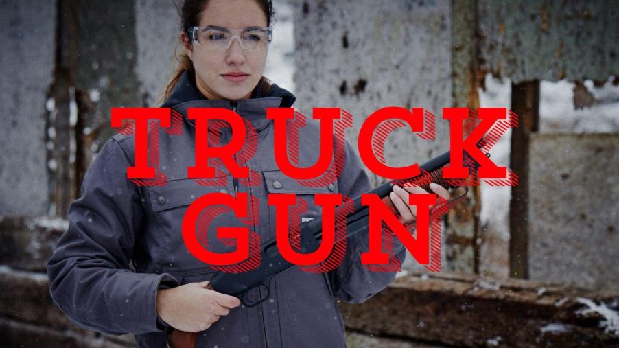 A woman with a Mossberg Shockwave truck gun.