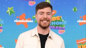 YouTube star MrBeast at the Nickelodeon Kids' Choice Awards 2023