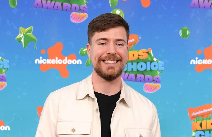 YouTube star MrBeast at the Nickelodeon Kids' Choice Awards 2023