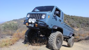 The 2012 Jeep Mighty FC Concept off-roading in the desert