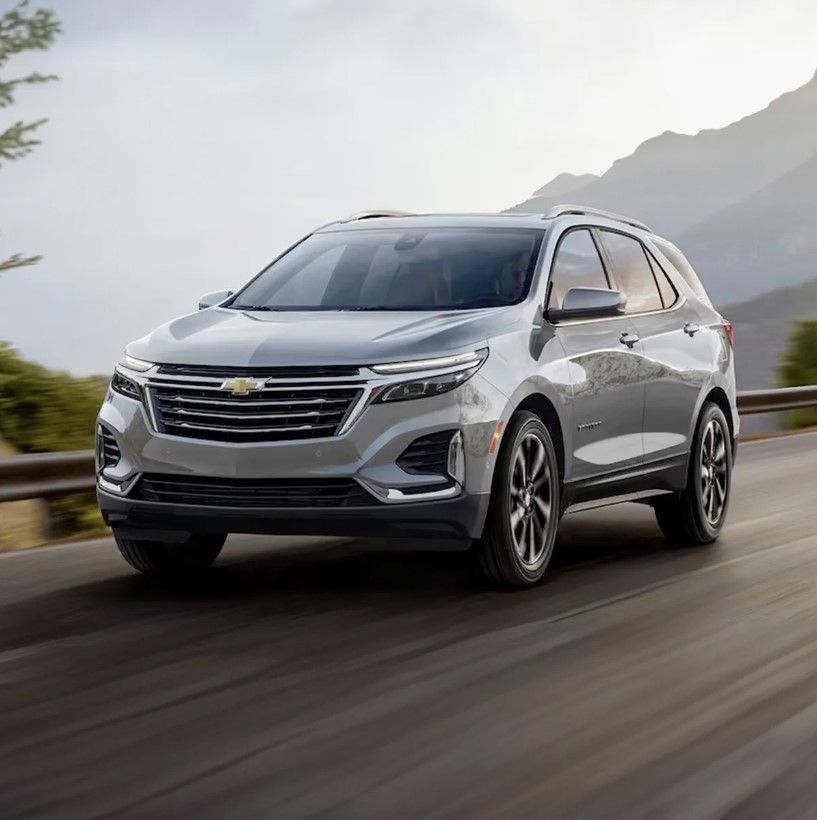 The 2024 Chevy Equinox on the road 