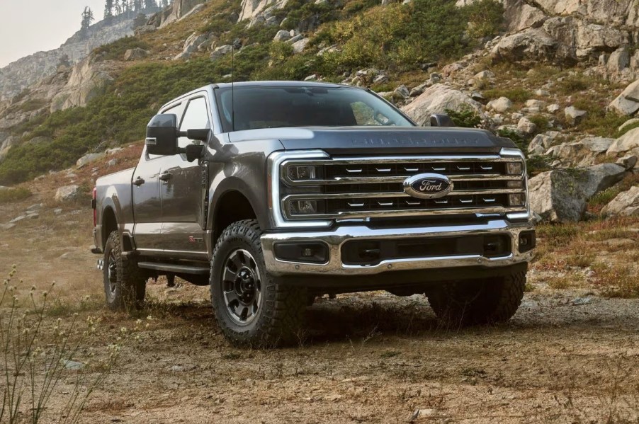 The 2024 Ford F-250 off-roading