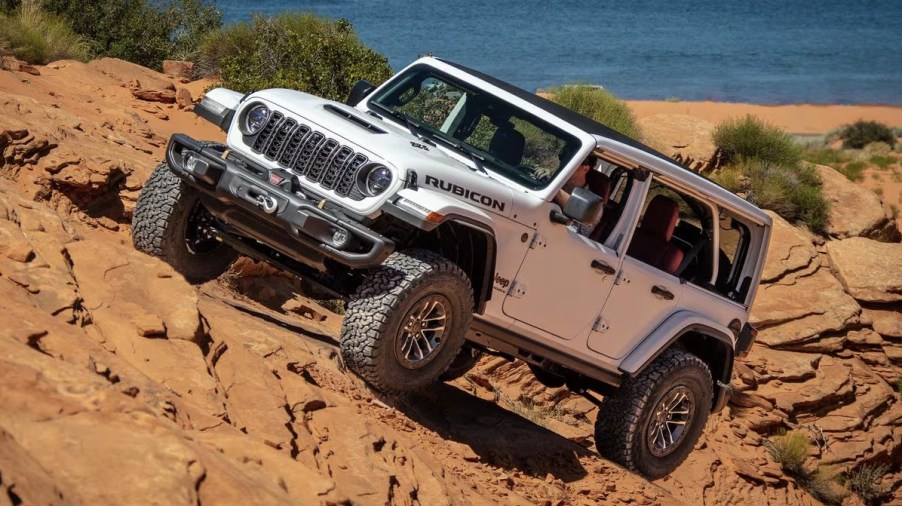 The 2024 Jeep Wrangler Rubicon 392 Final Edition rock crawling