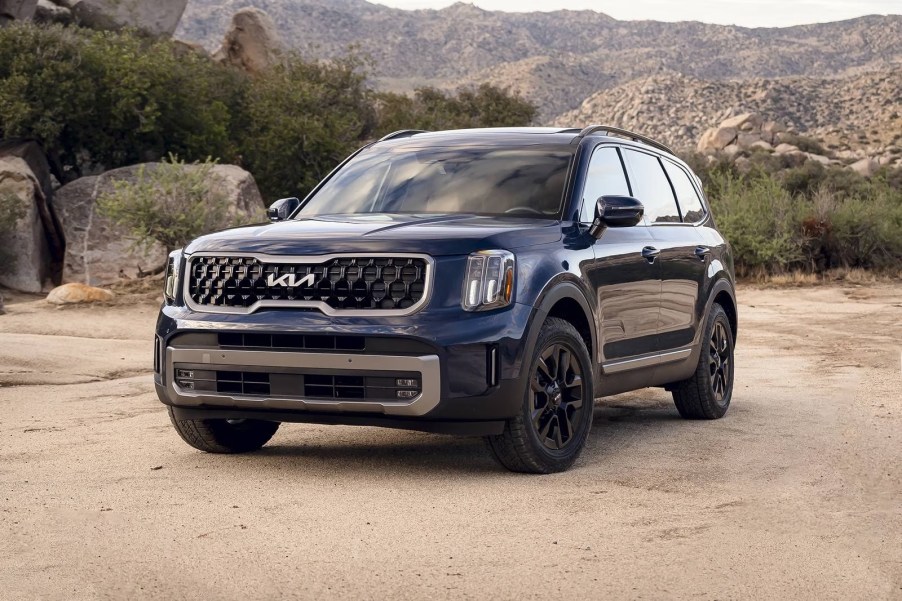 The 2024 Kia Telluride off-roading in sand