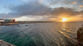 A sunset in John O'Groats is a gem on a road trip.