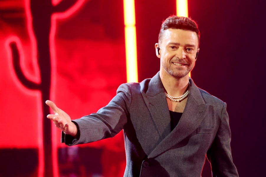 Justin Timberlake performing on stage