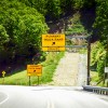 A runaway truck ramp on the side of an interstate