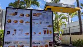 McDonald's drive-thru digital screens