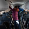 People boarding an airplane