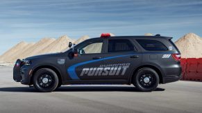 2024 Dodge Durango Pursuit parked in full left profile view