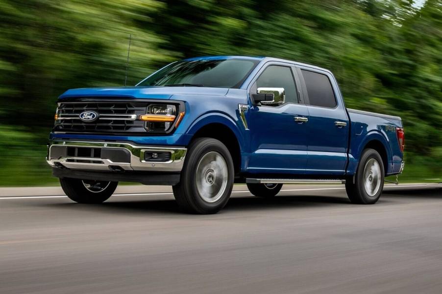 The 2024 Ford F-150 on the road