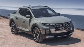 The 2024 Hyundai Santa Cruz off-roading on the beach