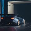 A Ford Mustang GTD supercar in partial shadows.