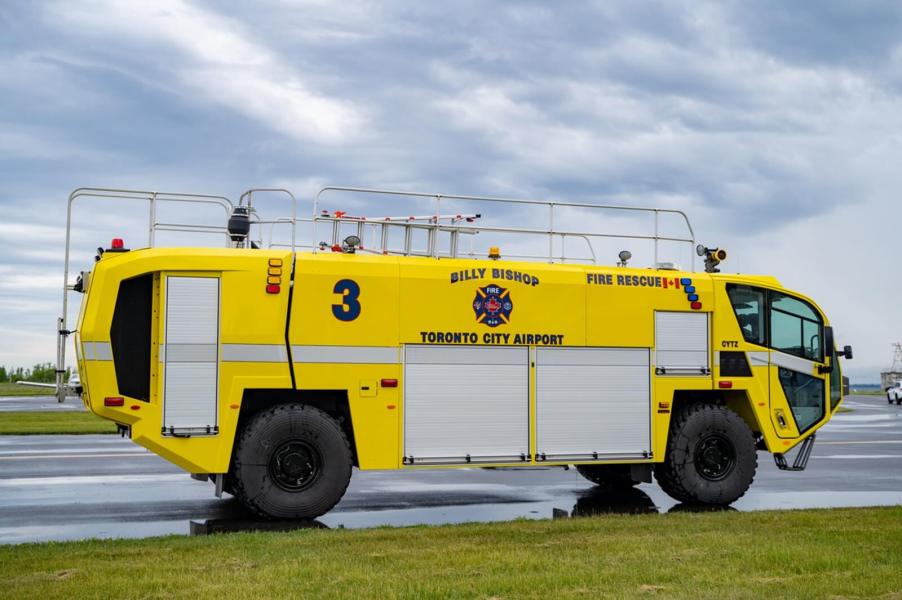 An airport firefighting vehicle is one of the odd ducks of fire trucks.