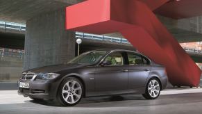 A BMW 3 Series E90, one of the vehicles named in airbag recalls along with Stellantis vehicles.