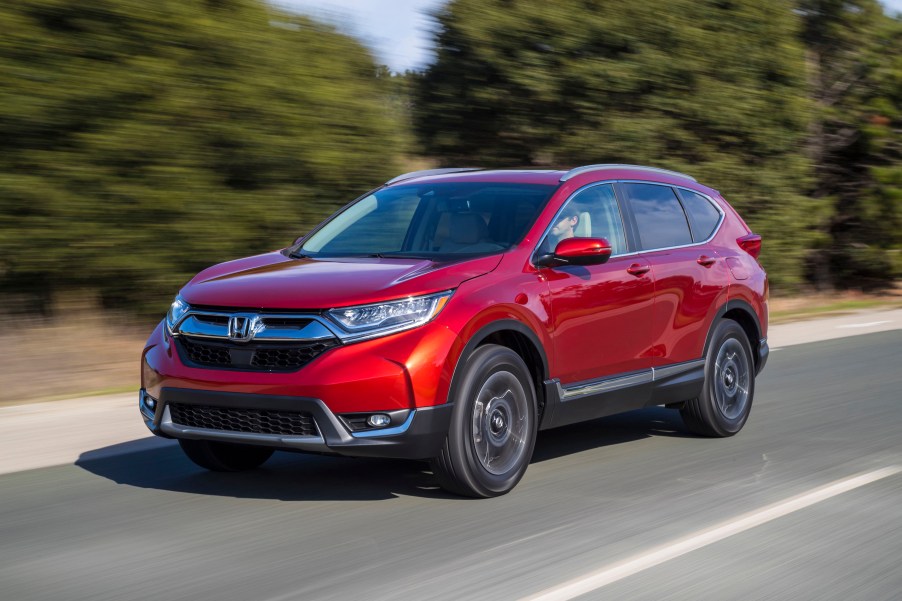 The 2019 Honda CR-V on the road