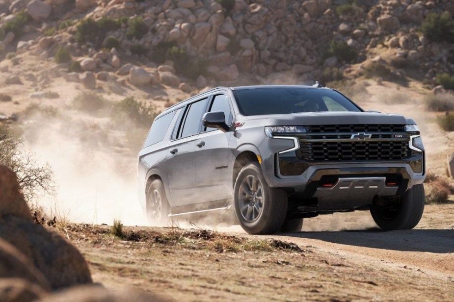 The 2023 Chevy Suburban off-roading