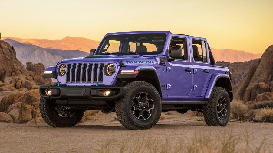 The 2023 Jeep Wrangler 4xe off-roading