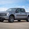 The 2024 Ford F-150 Lightning parked on pavement