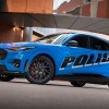 The Ford Mustang Mach-E Police inceptor on the road